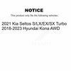 Kugel Rear Wheel Bearing And Hub Assembly Pair For Hyundai Kona Kia Seltos K70-101515